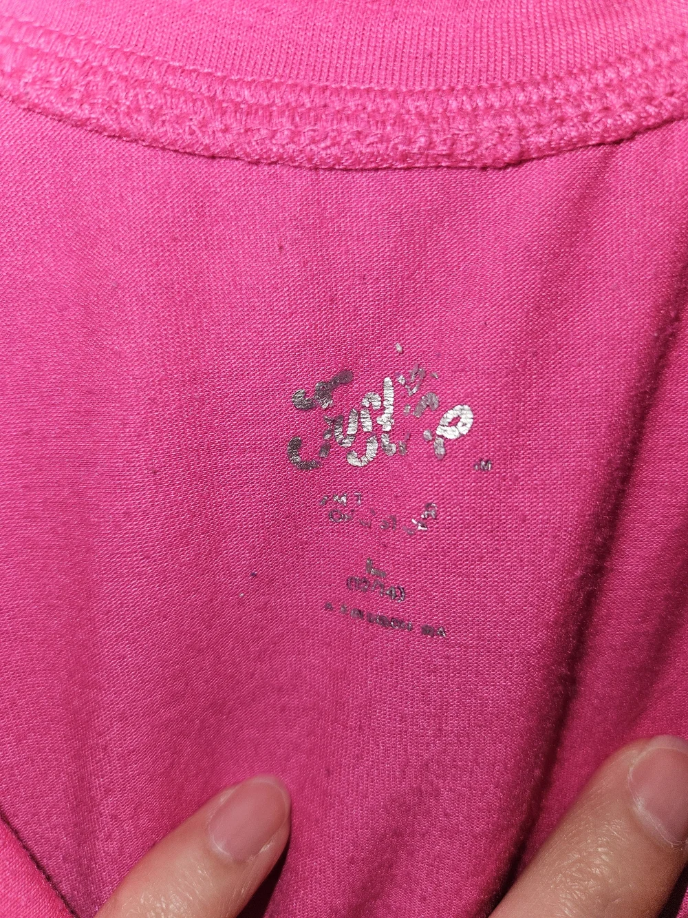 Justice Hot Pink Butterfly Graphic Tee